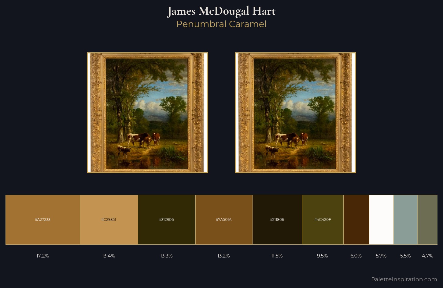 James McDougal Hart Palette 4 — Penumbral Caramel