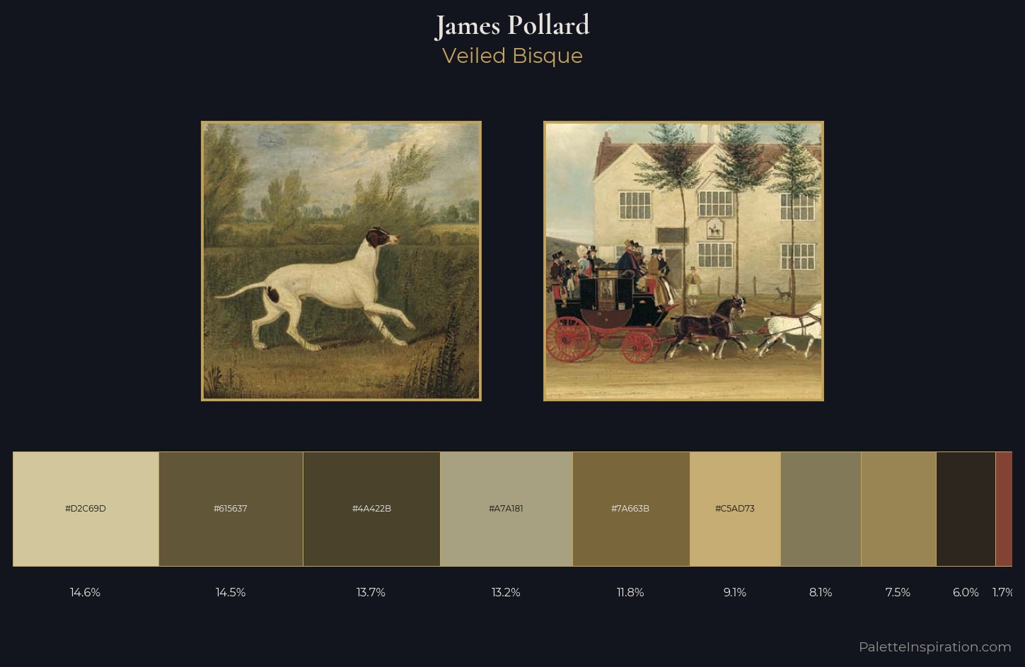 James Pollard Palette 1 — Veiled Bisque