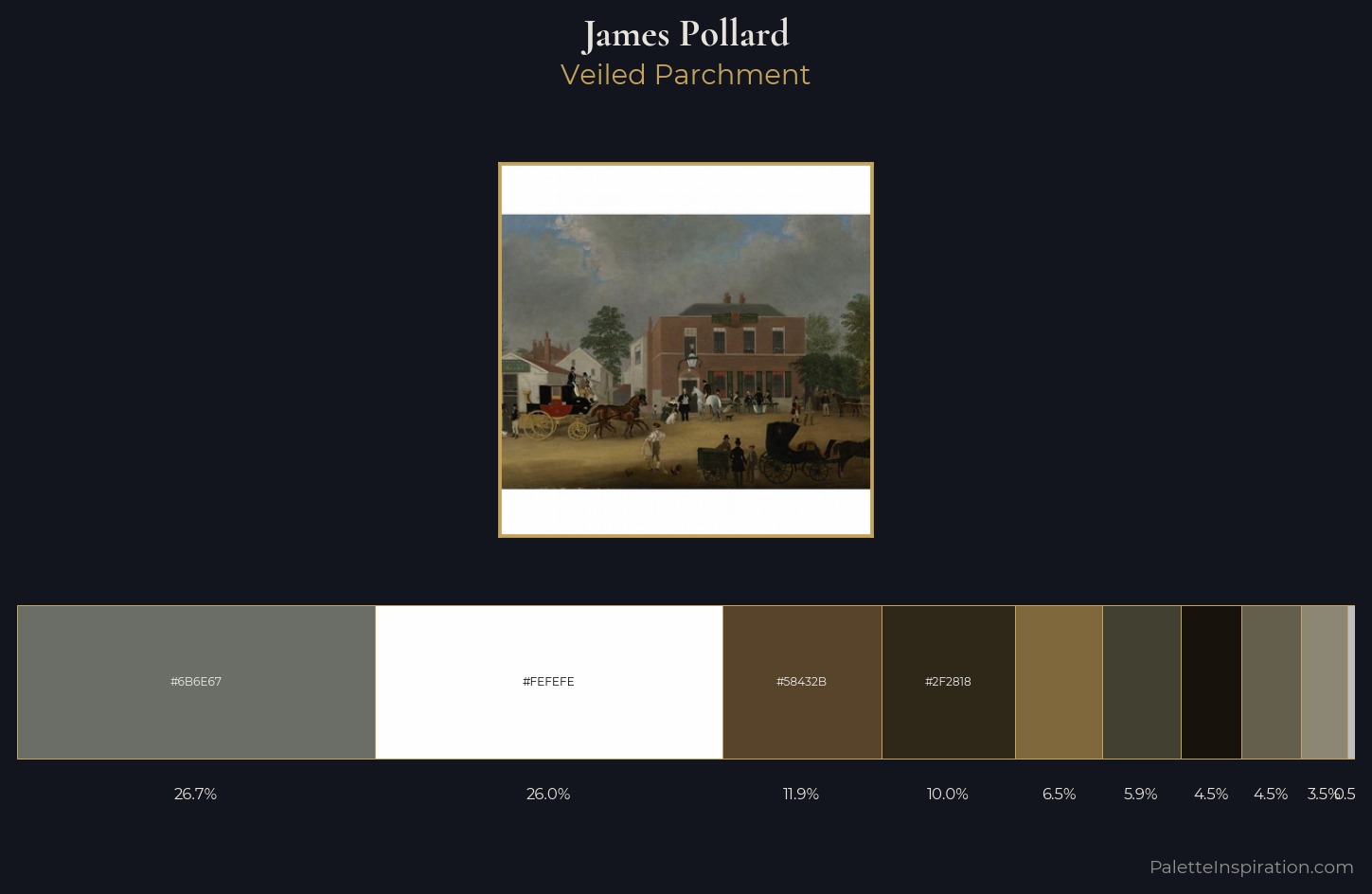 James Pollard Palette 3 — Veiled Parchment