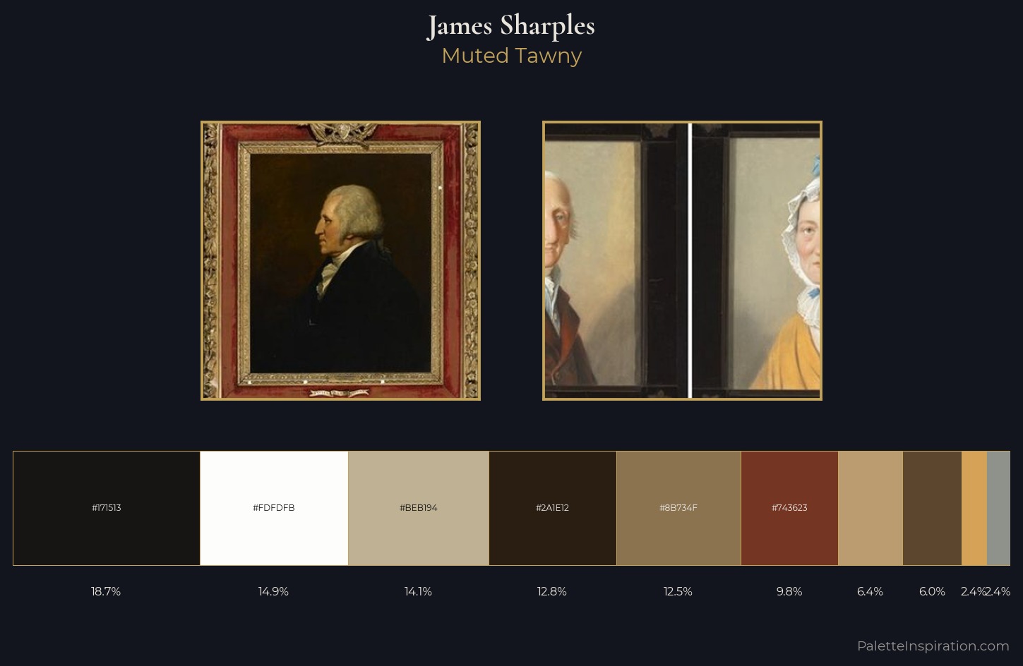 James Sharples Palette 3 — Muted Tawny