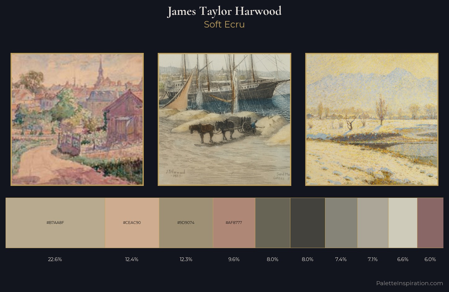 James Taylor Harwood Palette 1 — Soft Ecru