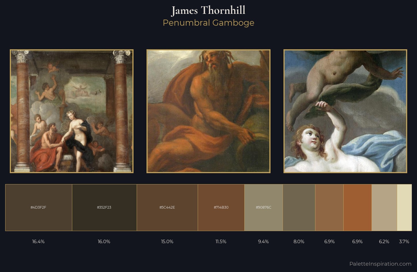 James Thornhill Palette 1 — Penumbral Gamboge