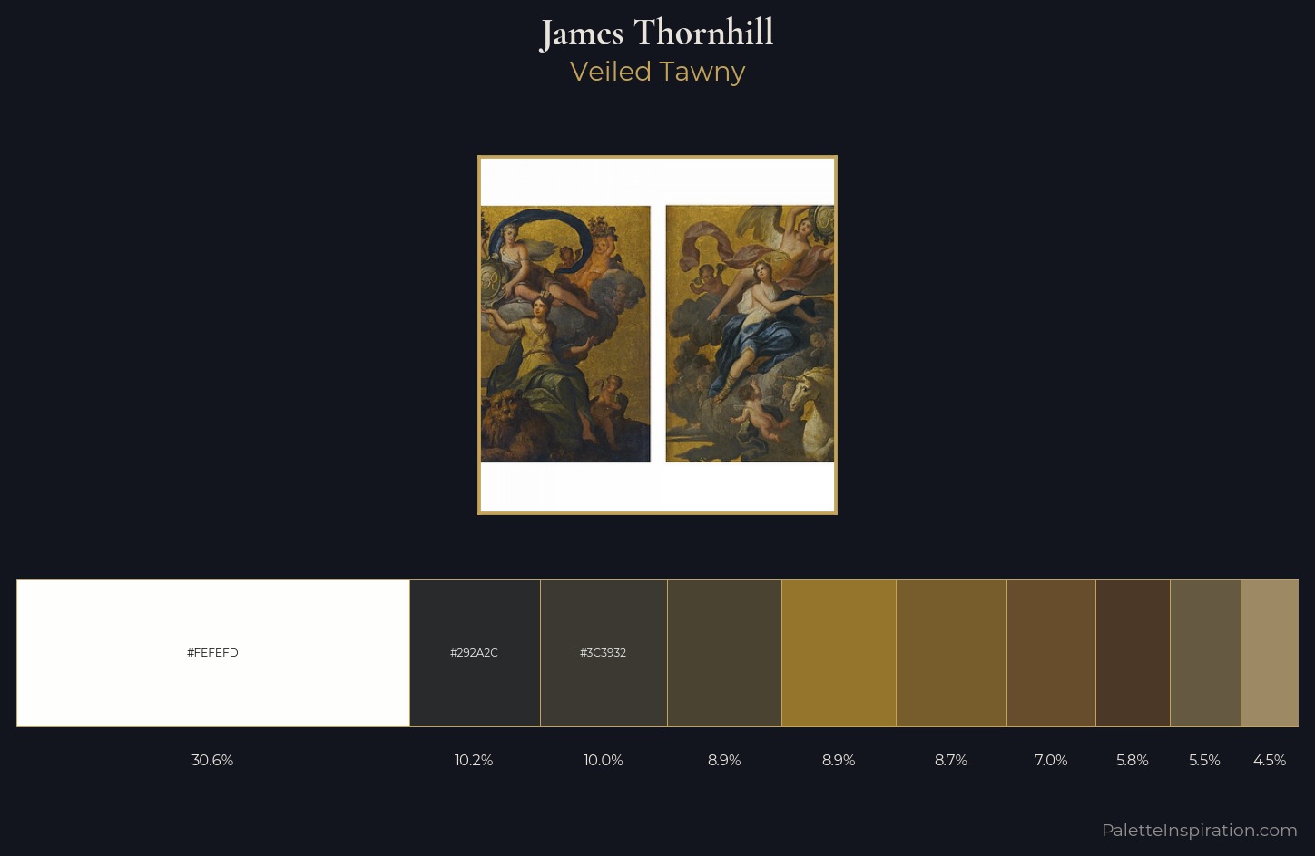 James Thornhill Palette 3 — Veiled Tawny
