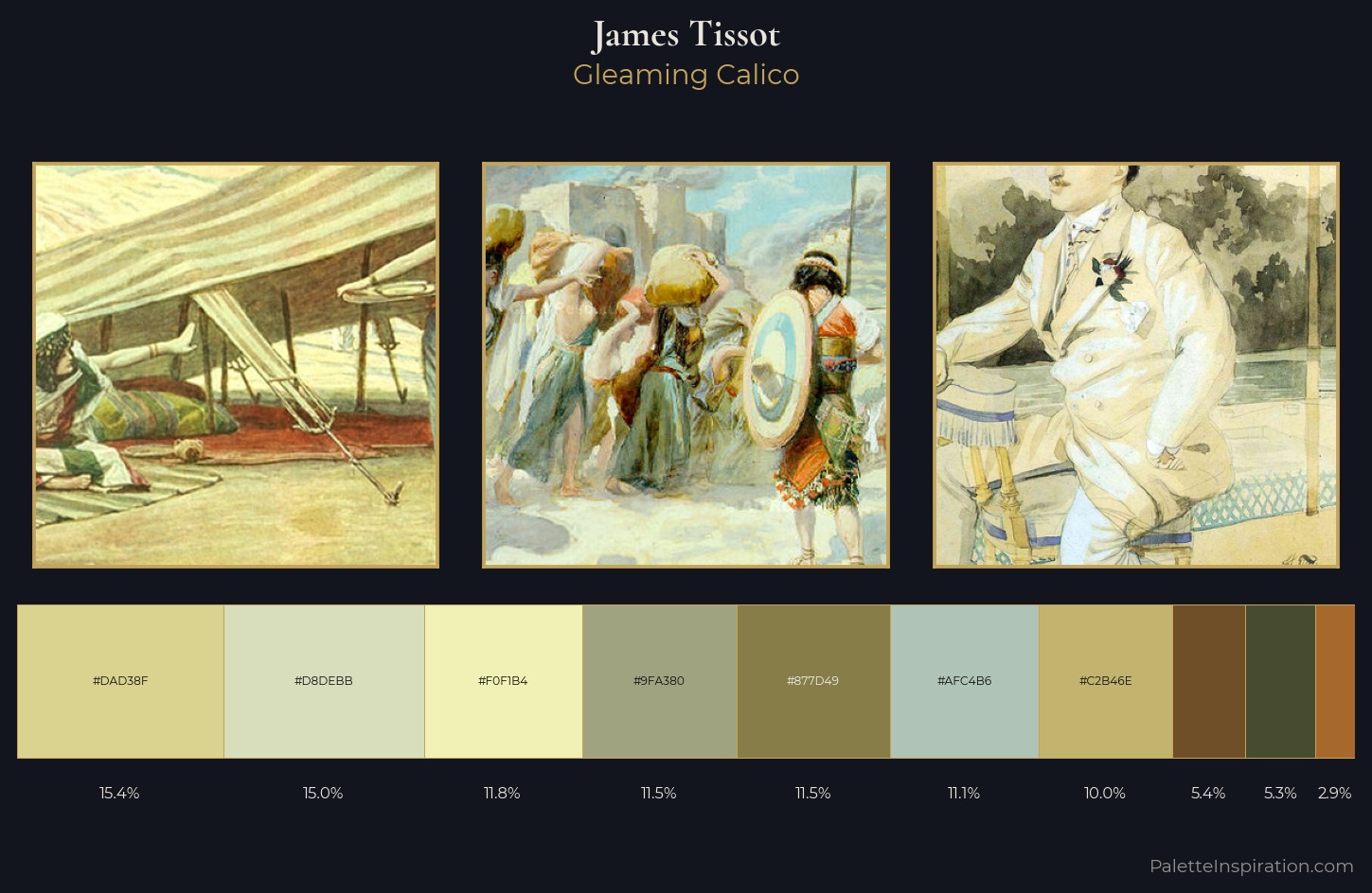 James Tissot Palette 1 — Gleaming Calico