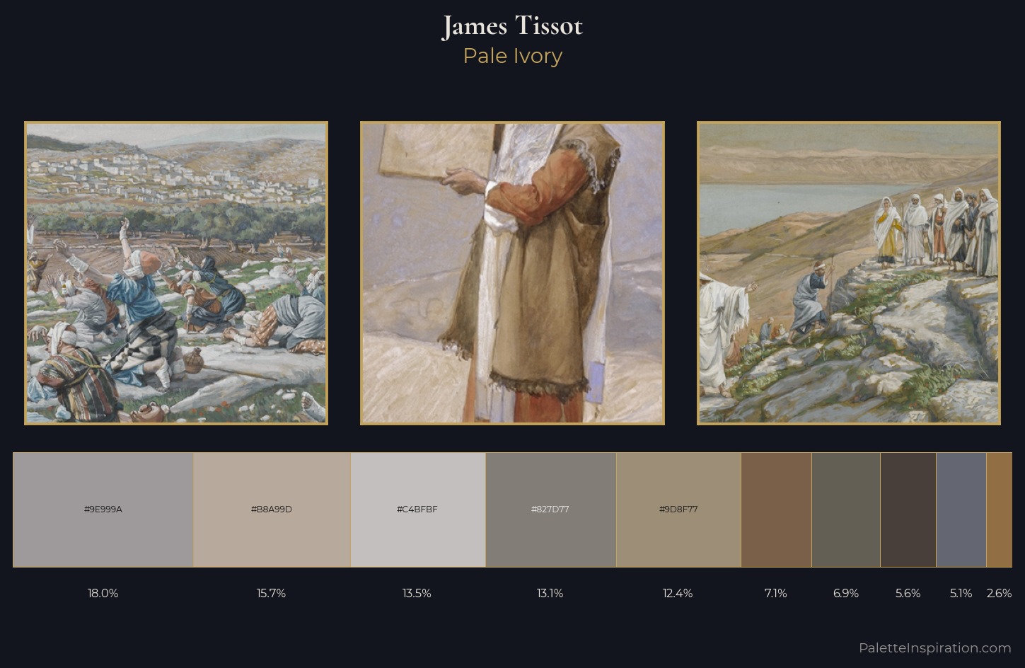 James Tissot Palette 6 — Pale Ivory