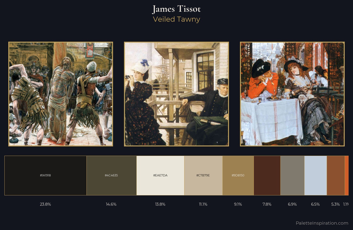 James Tissot Palette 7 — Veiled Tawny
