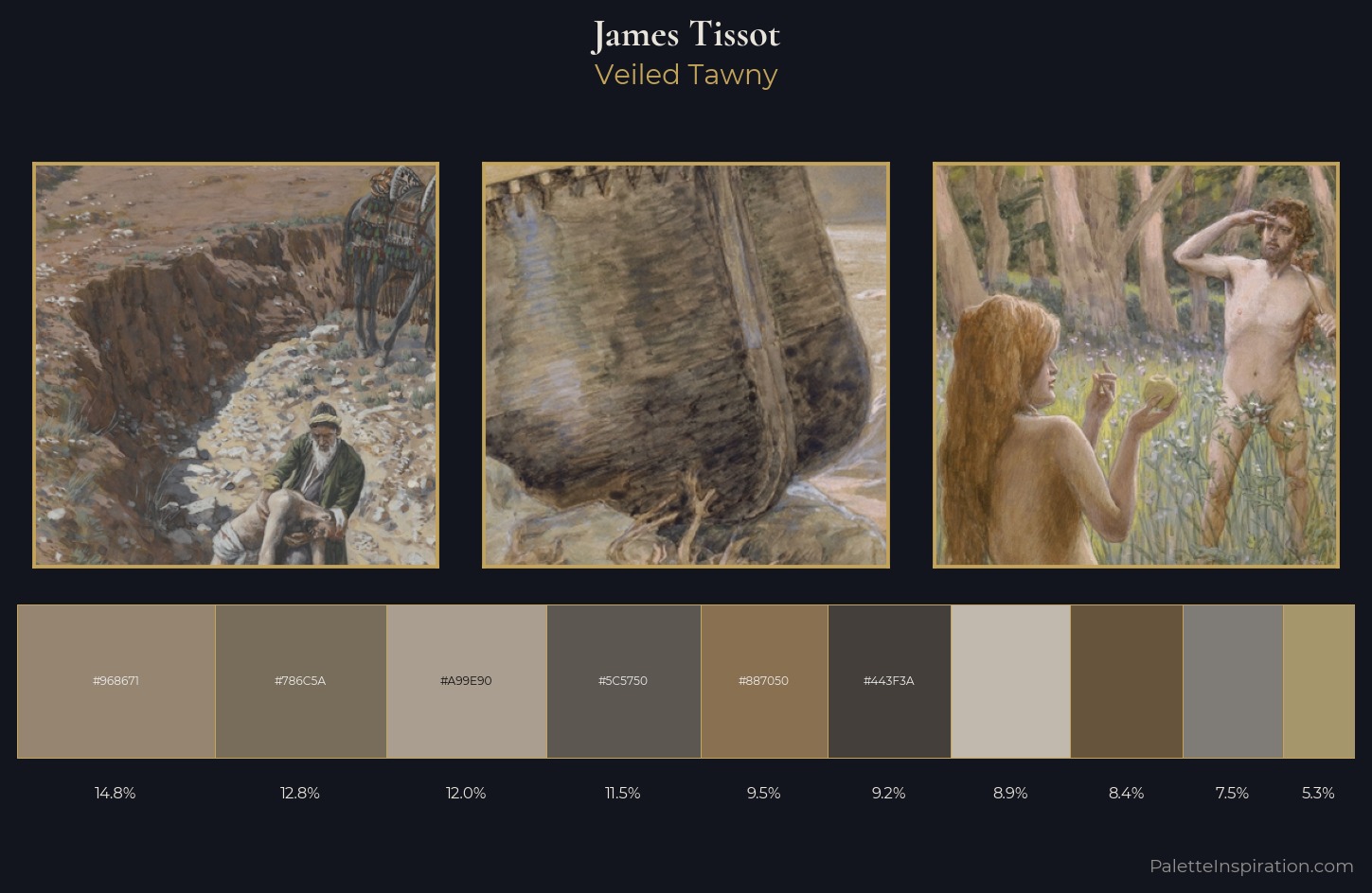 James Tissot Palette 8 — Veiled Tawny