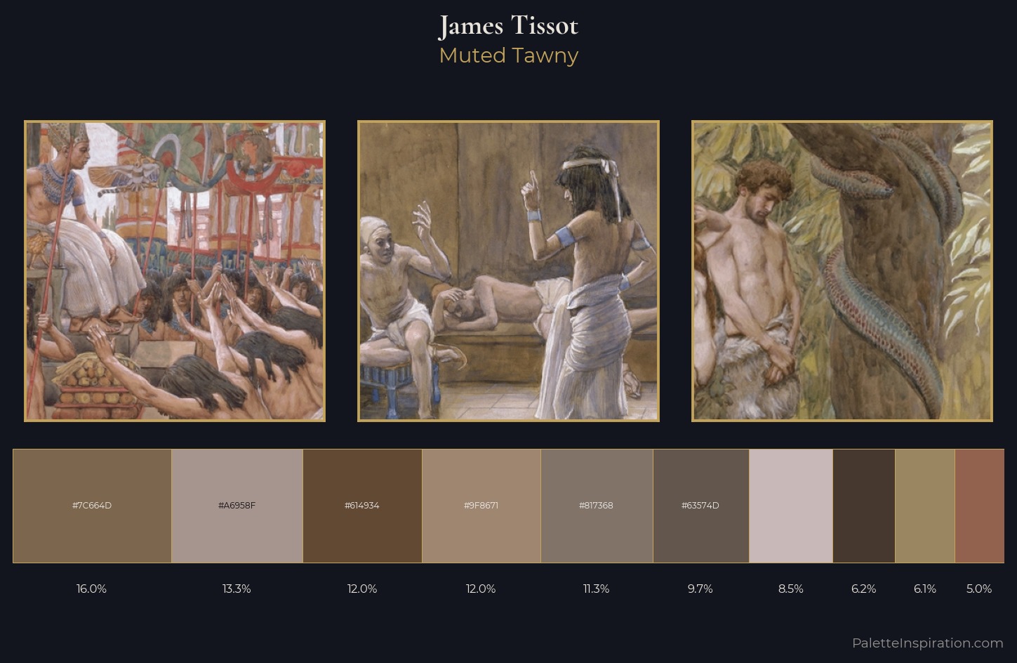 James Tissot Palette 9 — Muted Tawny