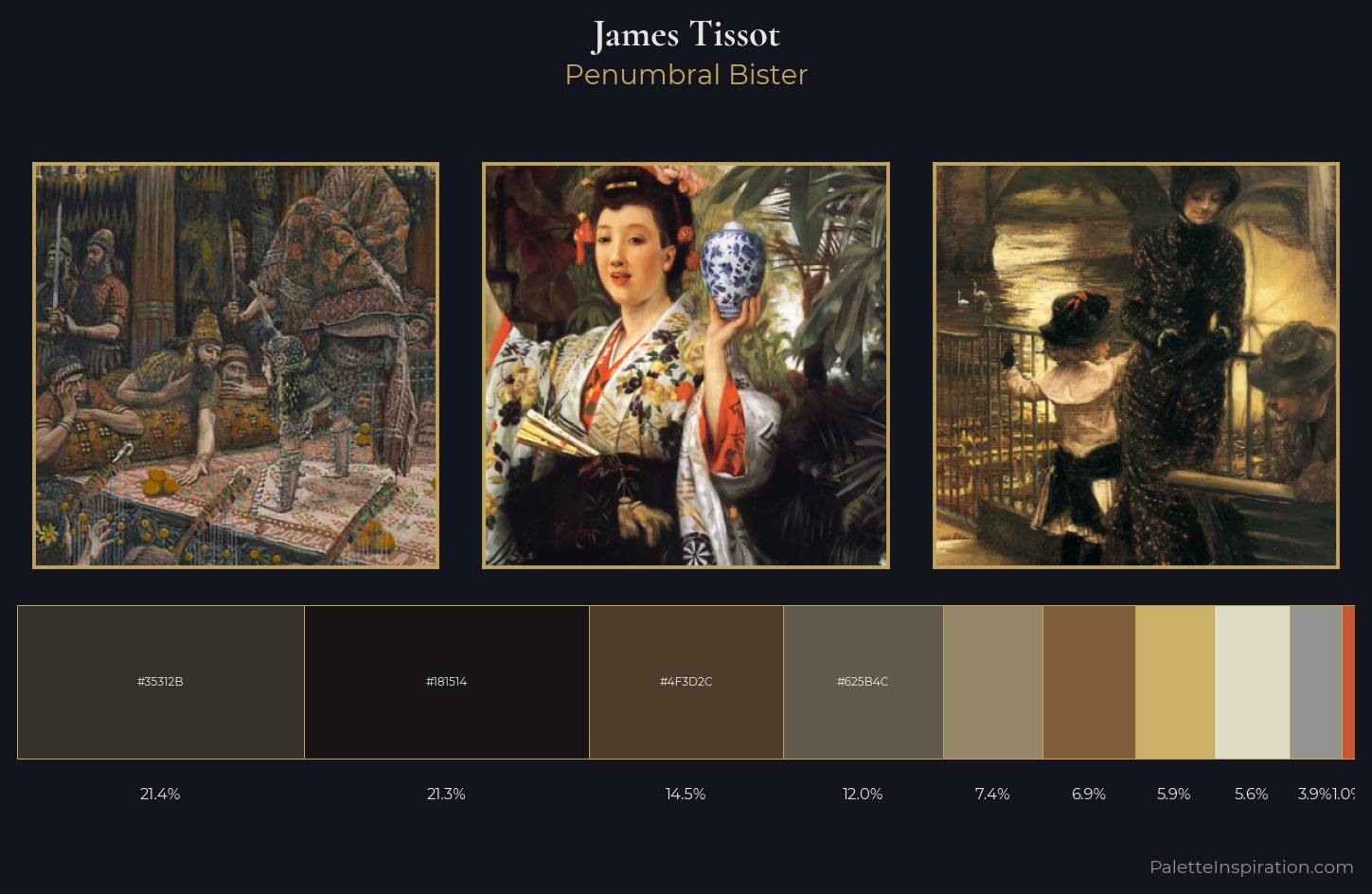 James Tissot Palette 14 — Penumbral Bister