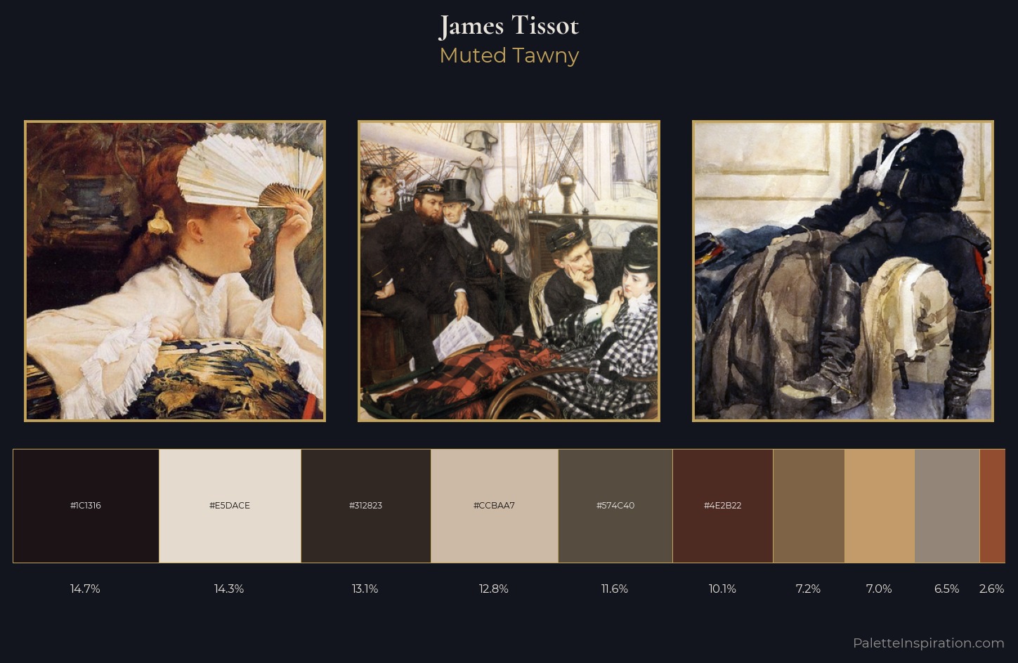 James Tissot Palette 15 — Muted Tawny