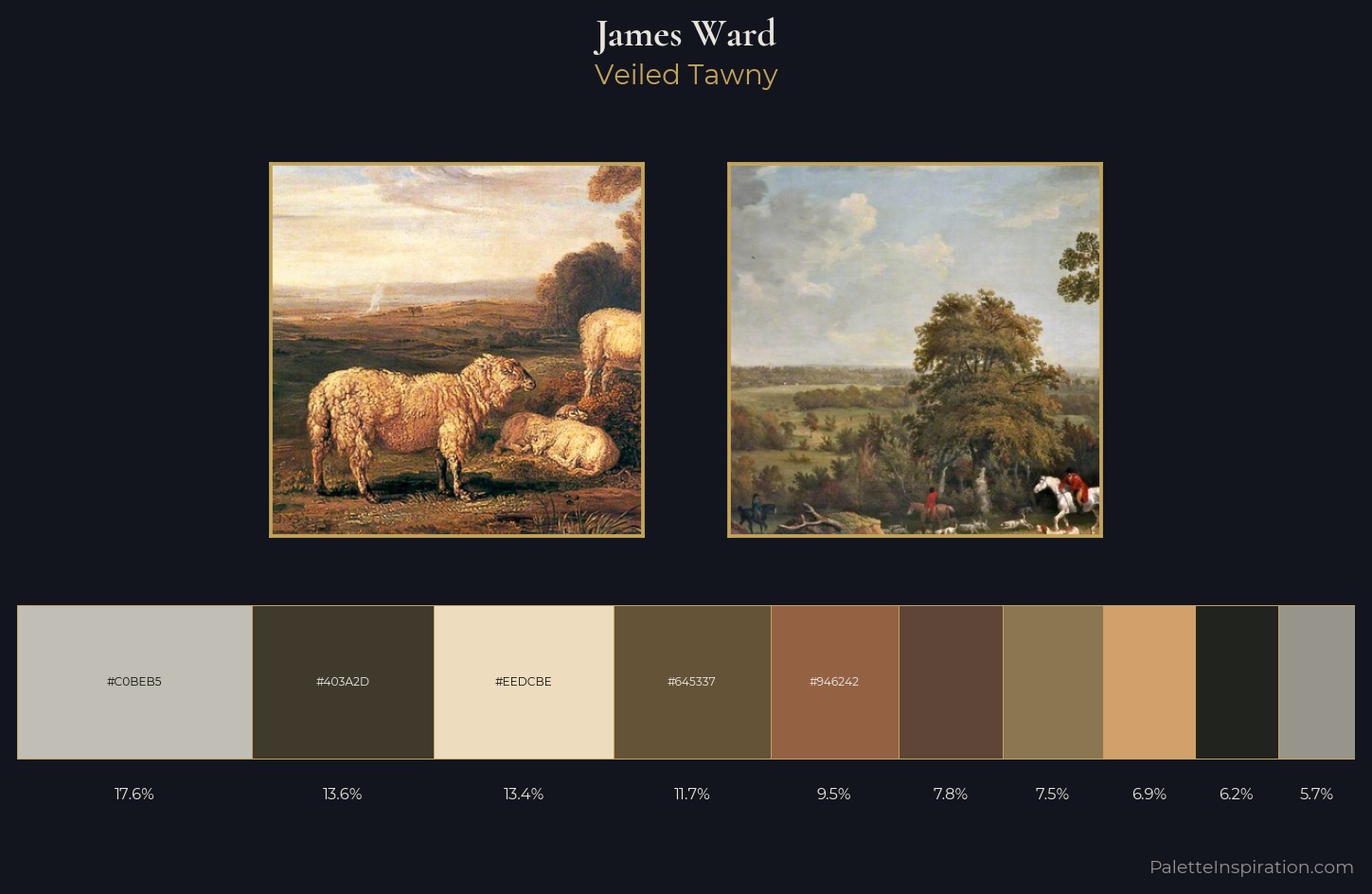 James Ward Palette 5 — Veiled Tawny
