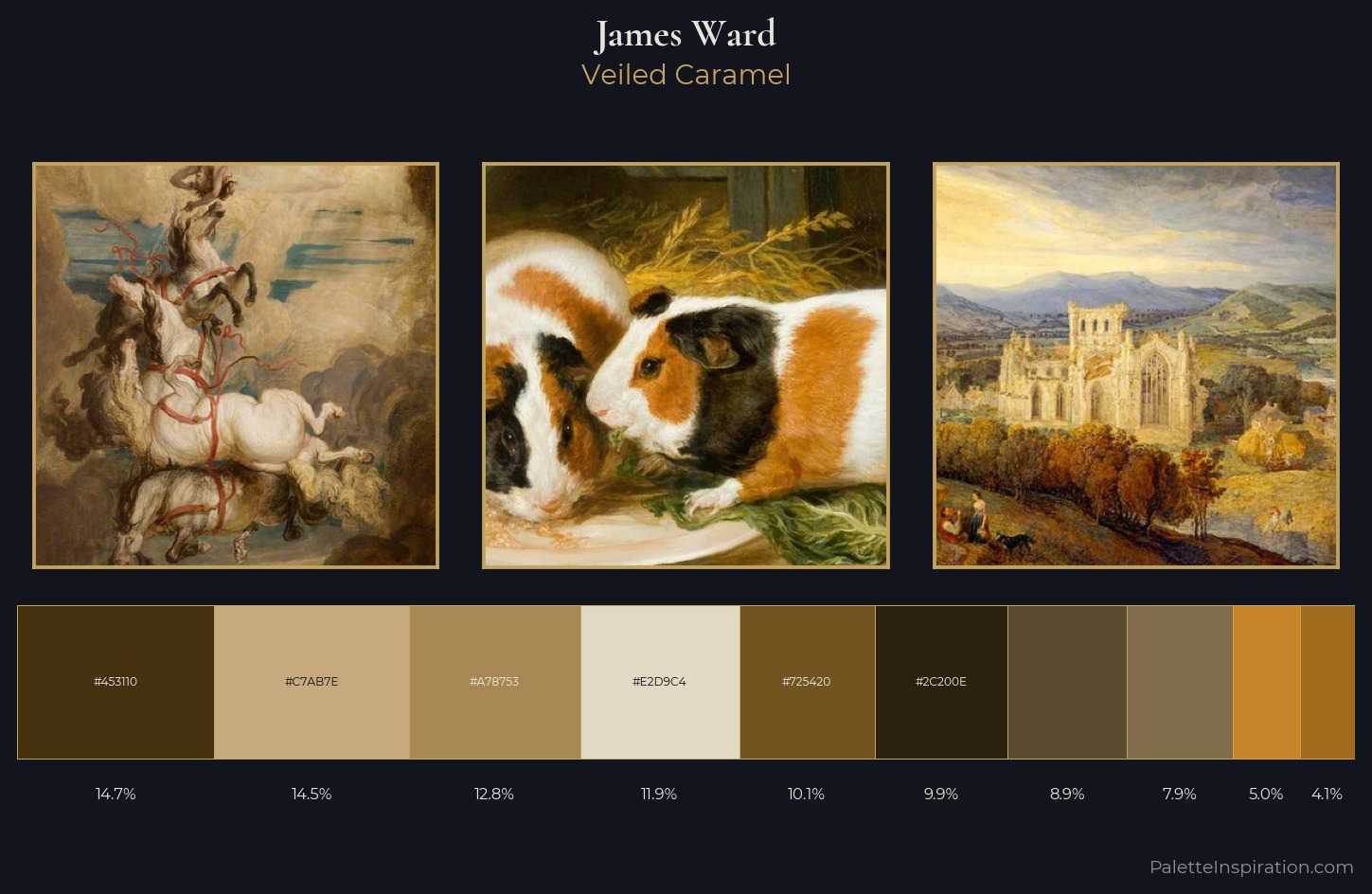 James Ward Palette 8 — Veiled Caramel