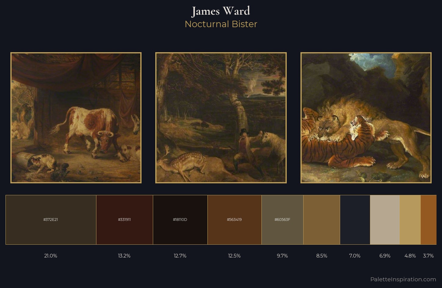 James Ward Palette 10 — Nocturnal Bister