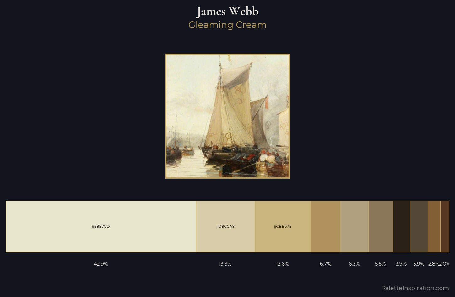 James Webb Palette 5 — Gleaming Cream