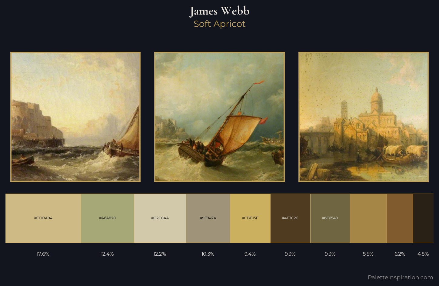 James Webb Palette 6 — Soft Apricot