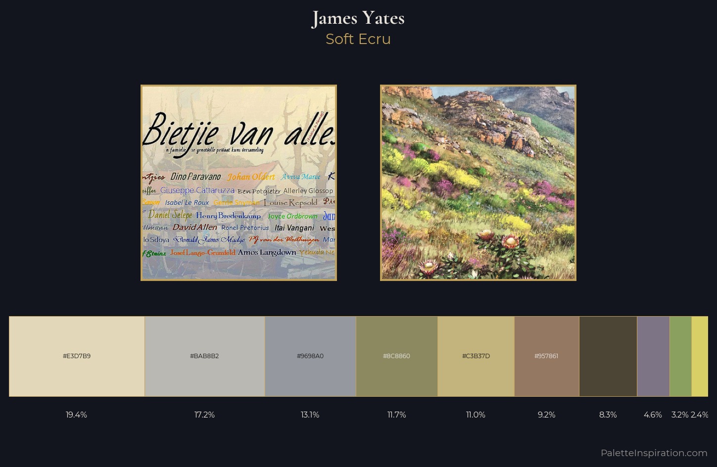 James Yates Palette 1 — Soft Ecru