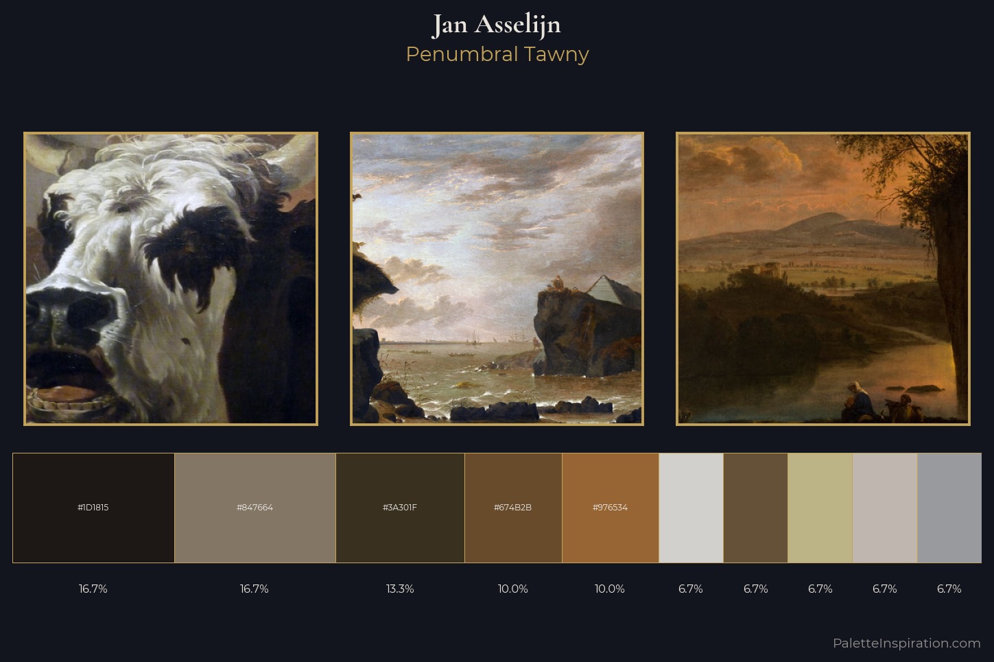 Jan Asselijn Master Palette — Penumbral Tawny