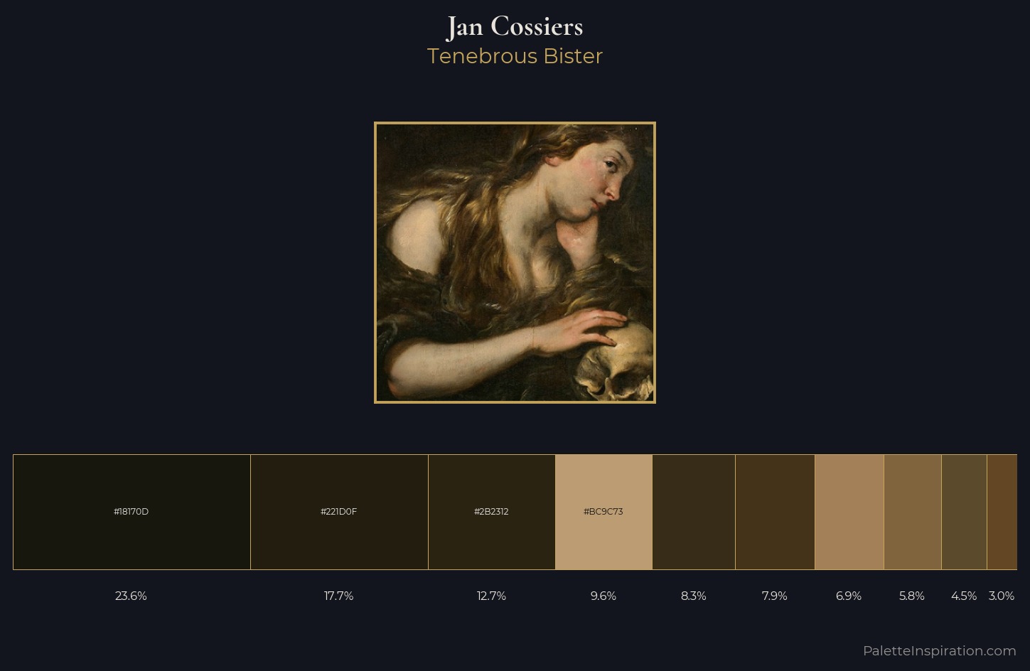 Jan Cossiers Palette 6 — Tenebrous Bister