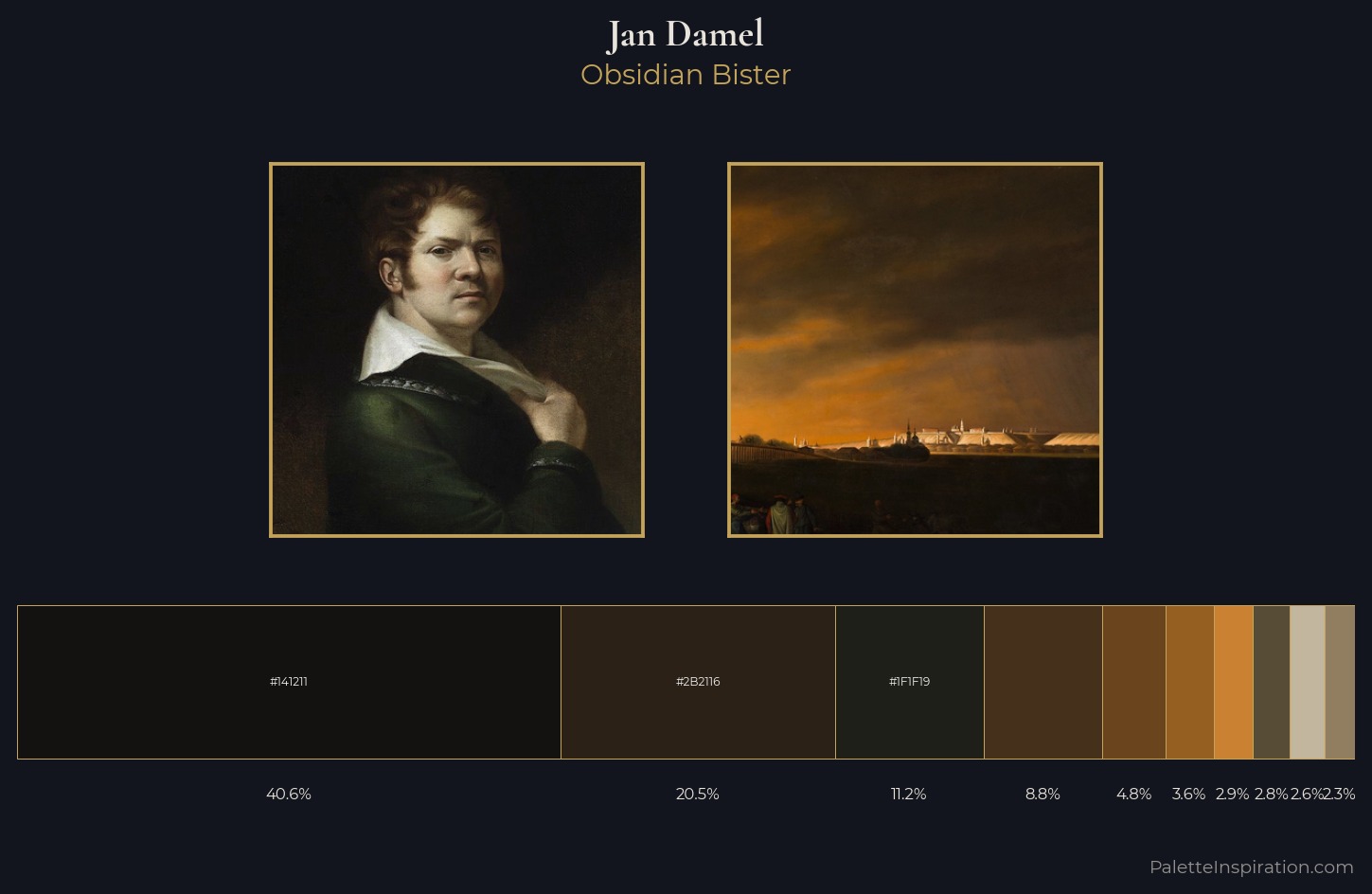Jan Damel Palette 2 — Obsidian Bister