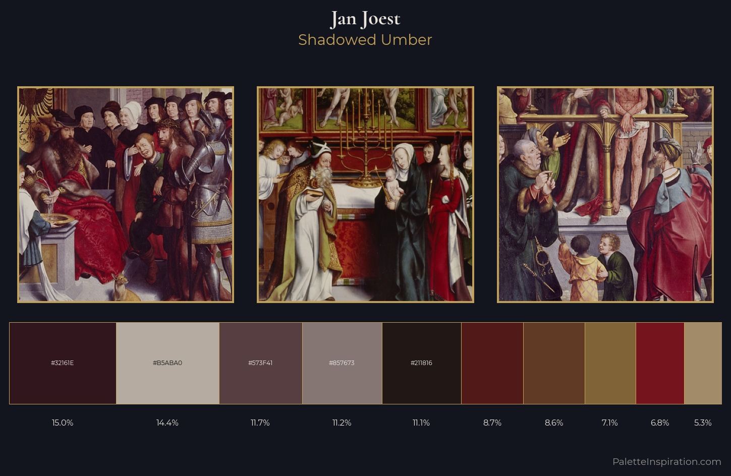Jan Joest Palette 4 — Shadowed Umber