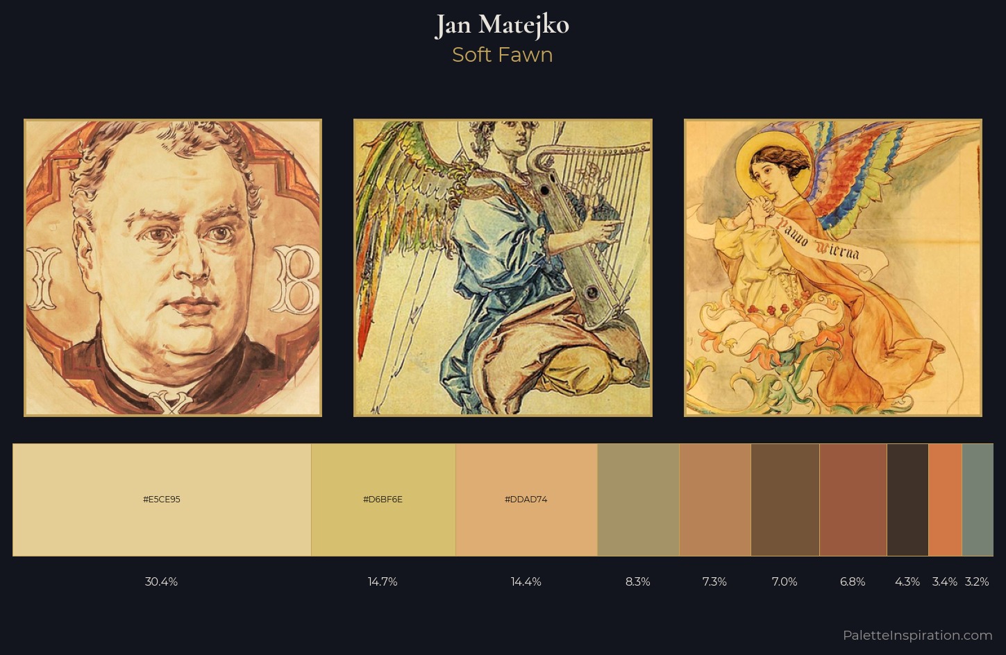 Jan Matejko Palette 1 — Soft Fawn