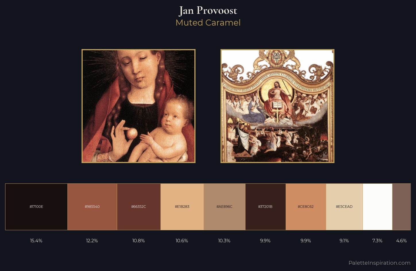 Jan Provoost Palette 2 — Muted Caramel
