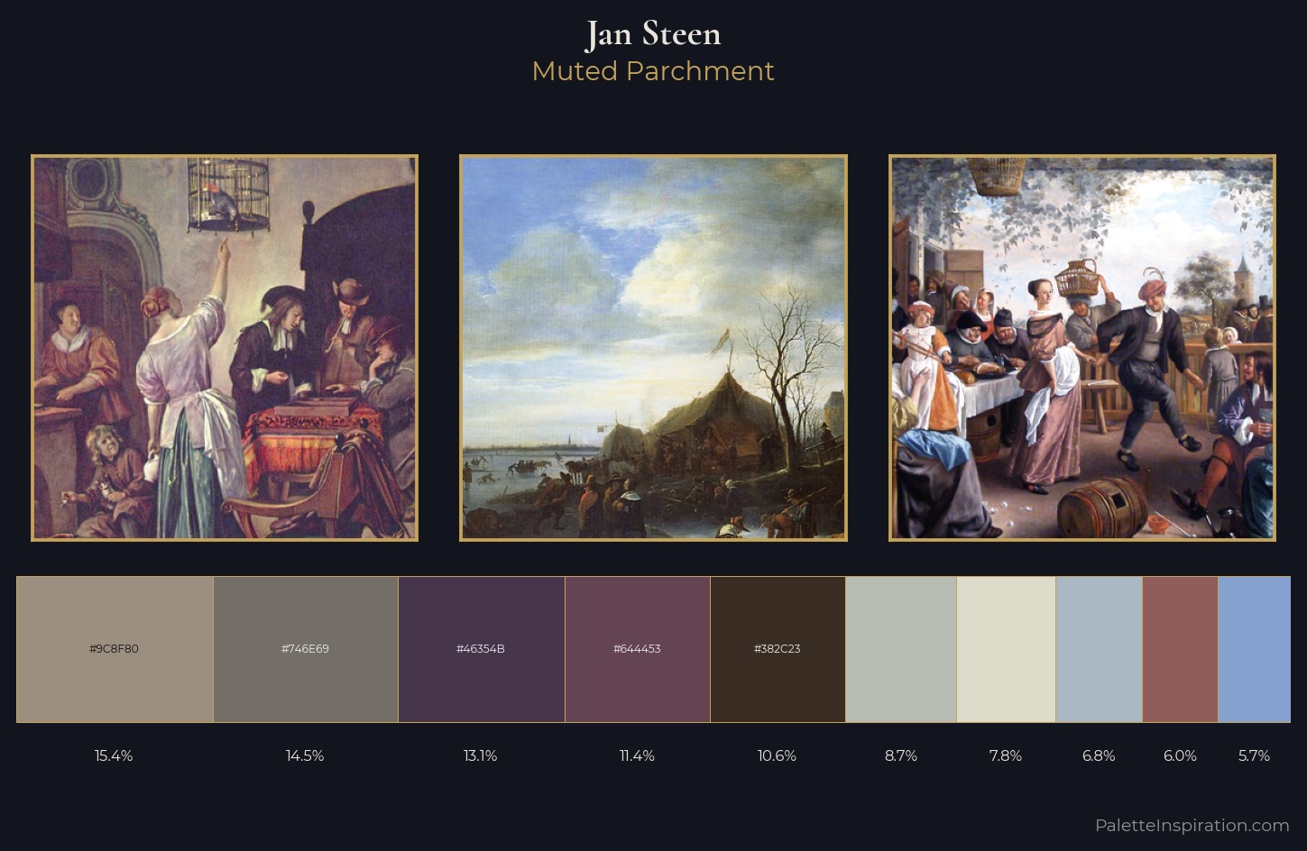 Jan Steen Palette 1 — Muted Parchment
