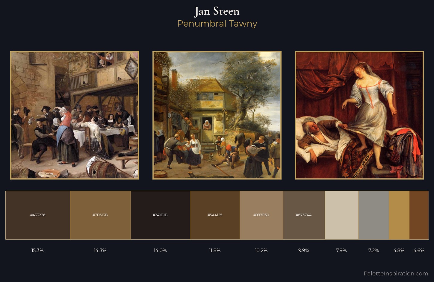 Jan Steen Palette 6 — Penumbral Tawny