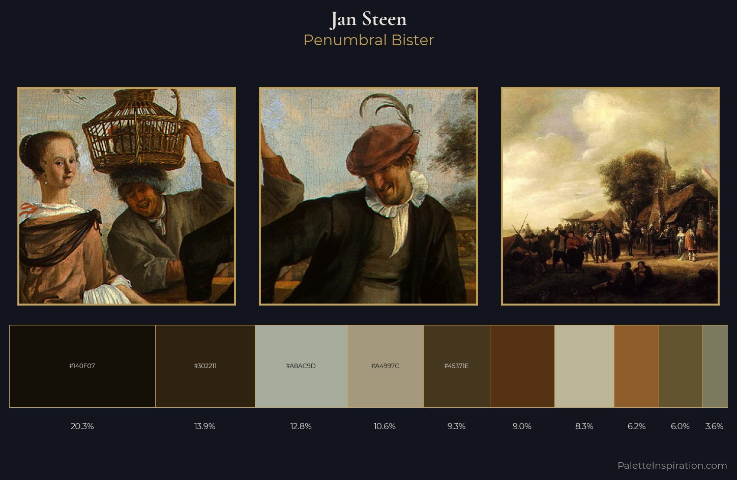 Jan Steen Palette 9 — Penumbral Bister