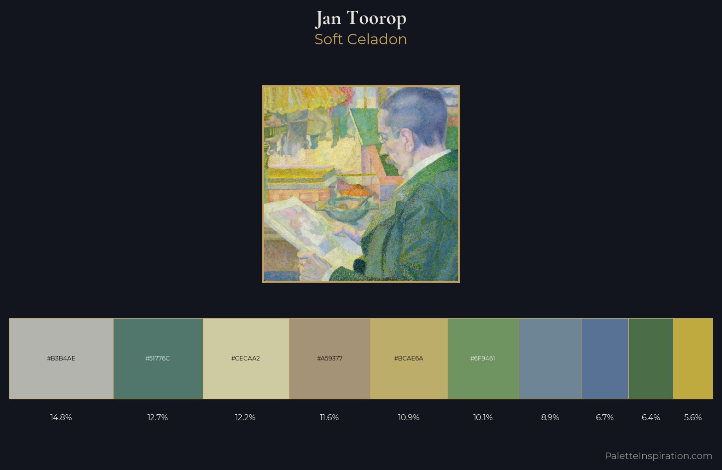 Jan Toorop Palette 1 — Soft Celadon