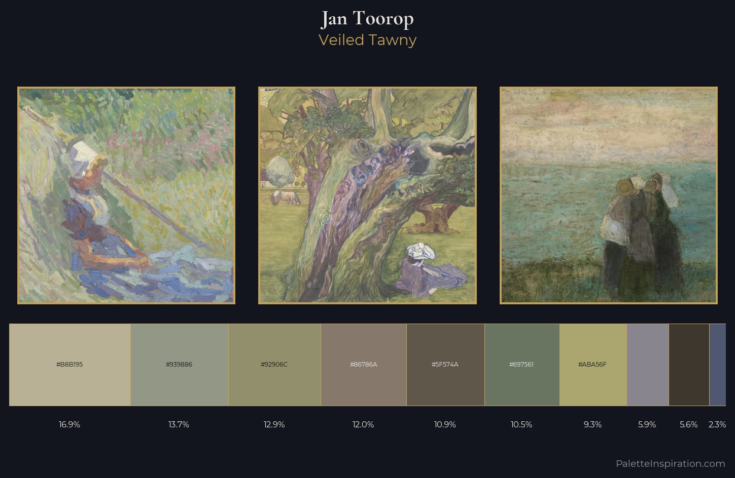 Jan Toorop Palette 4 — Veiled Tawny