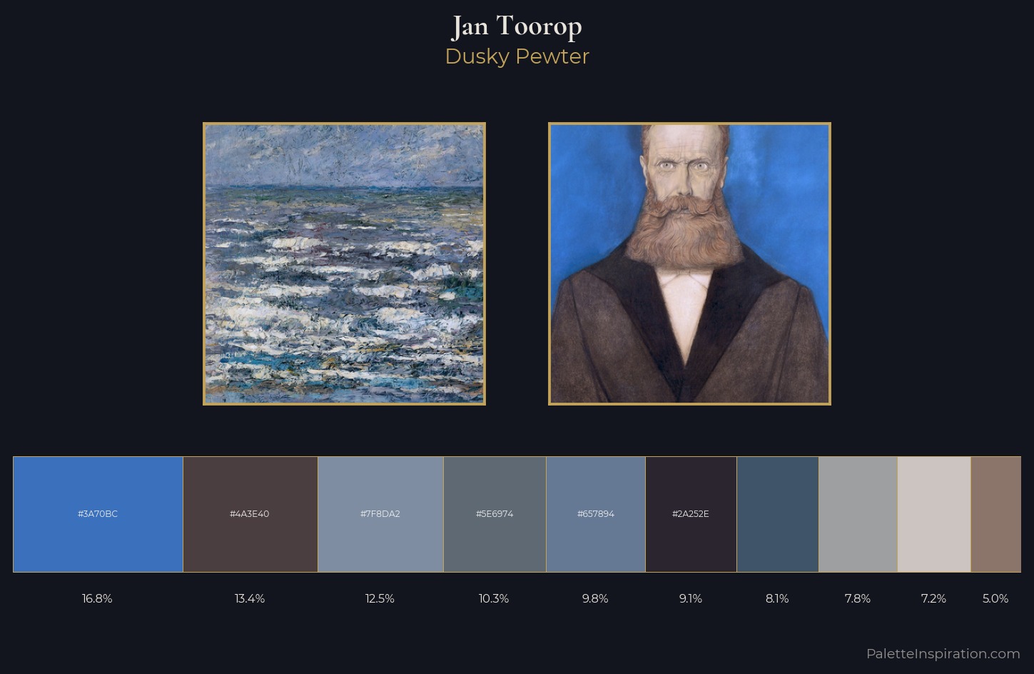 Jan Toorop Palette 5 — Dusky Pewter