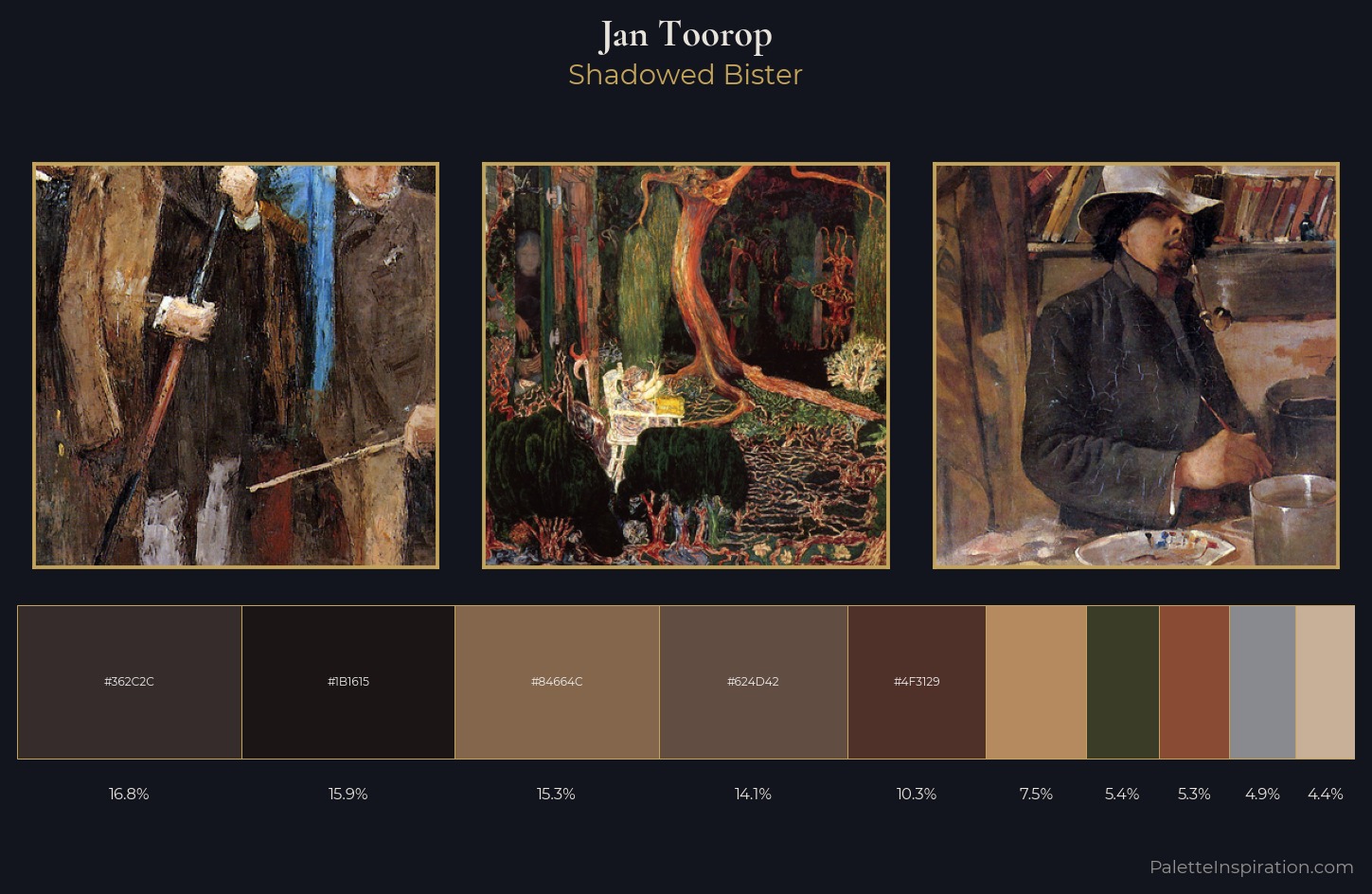 Jan Toorop Palette 7 — Shadowed Bister