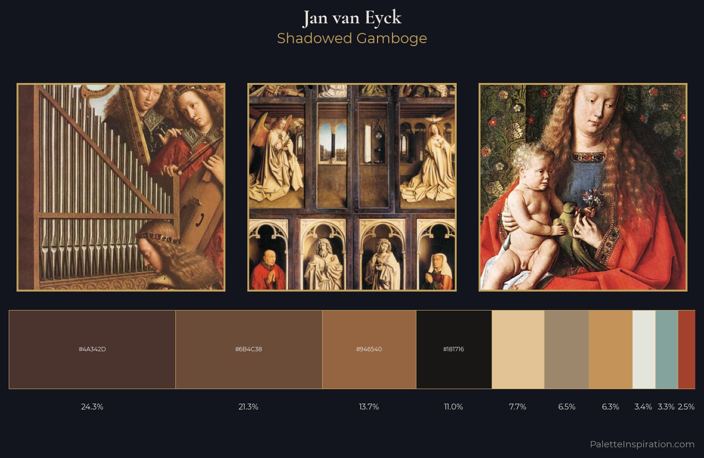 Jan van Eyck Palette 1 — Shadowed Gamboge
