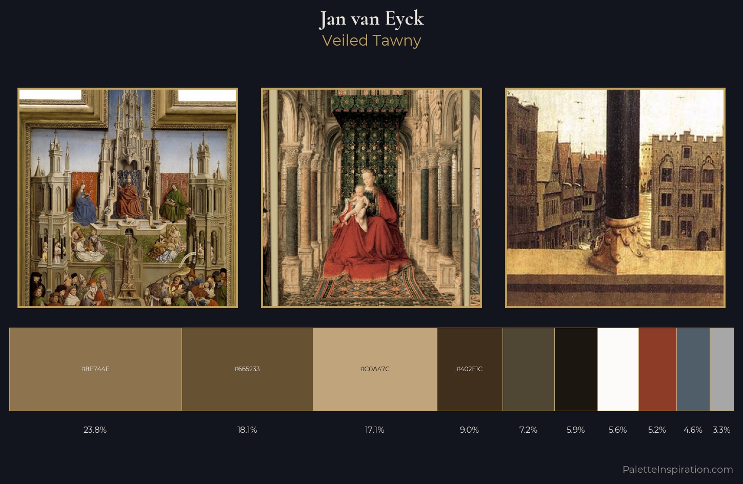 Jan van Eyck Palette 4 — Veiled Tawny