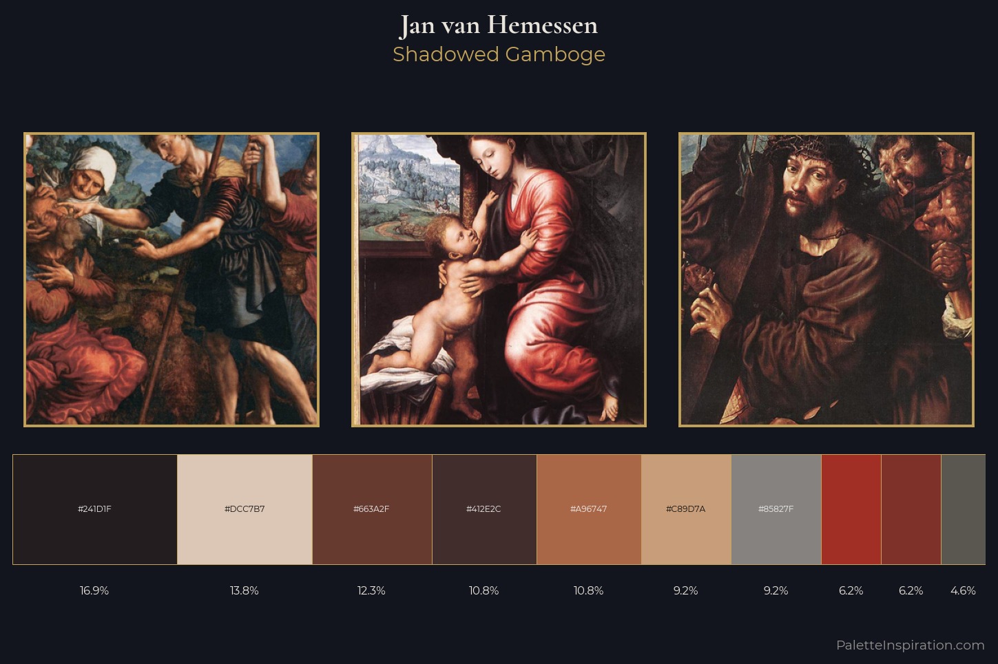 Jan van Hemessen Master Palette — Shadowed Gamboge