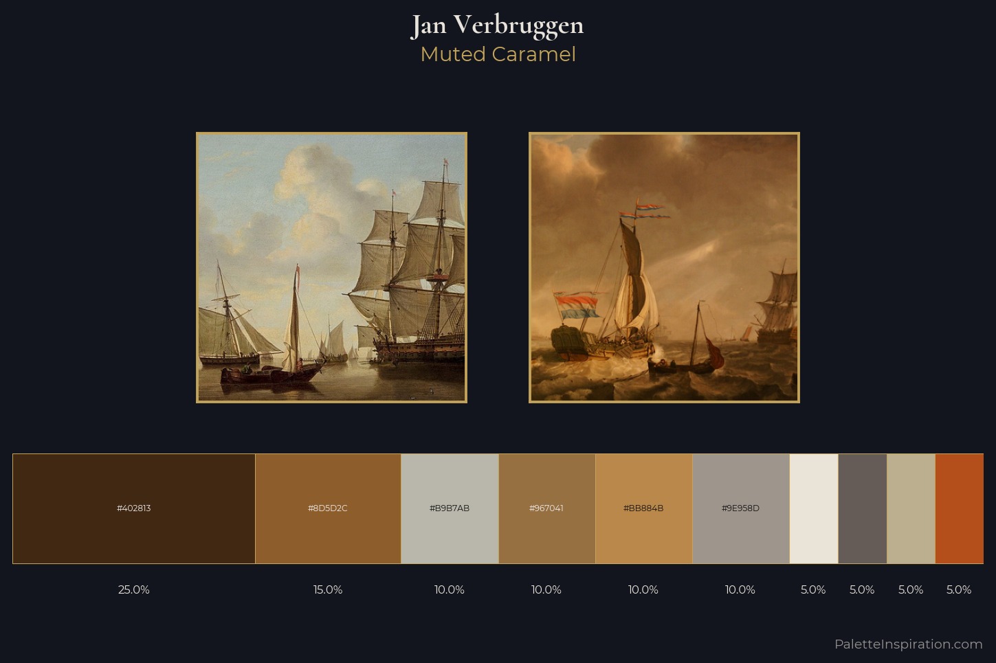 Jan Verbruggen Master Palette — Muted Caramel