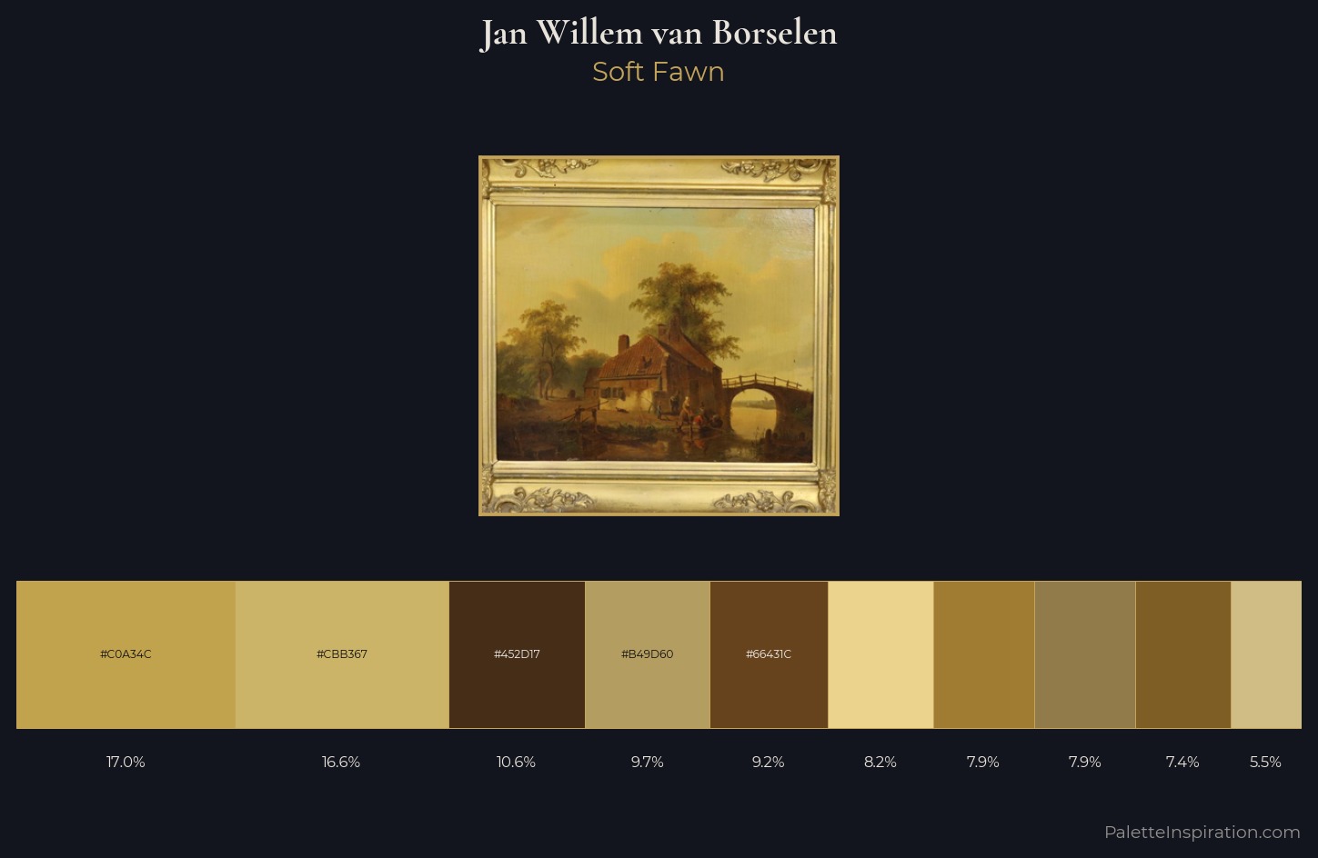 Jan Willem van Borselen Palette 1 — Soft Fawn