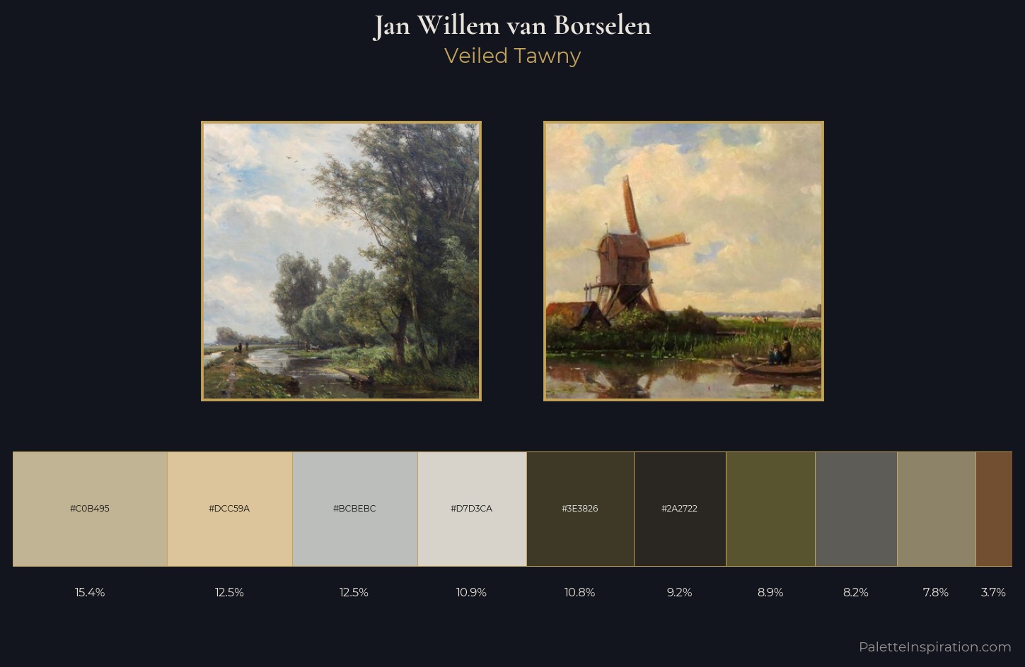 Jan Willem van Borselen Palette 2 — Veiled Tawny