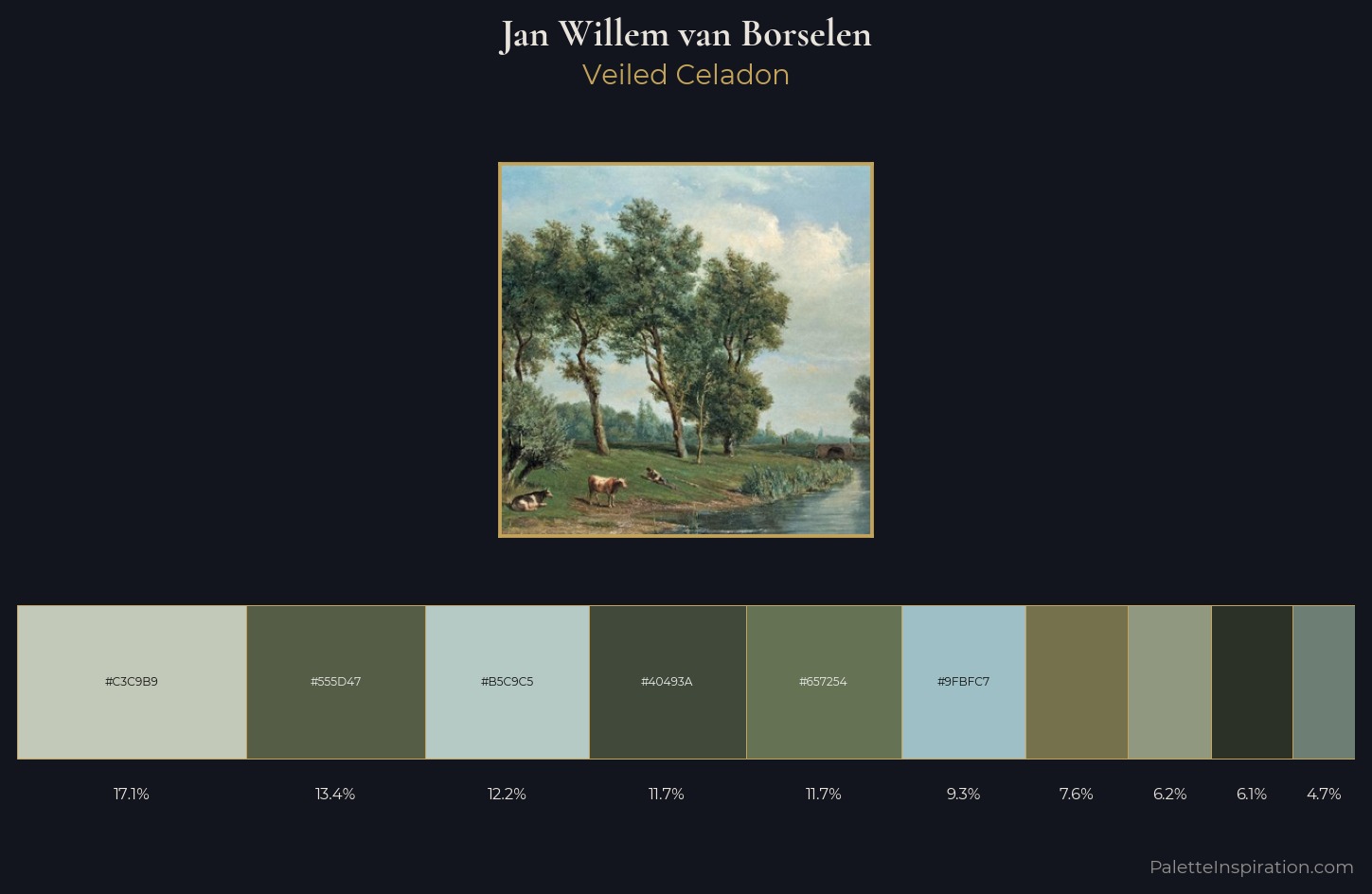 Jan Willem van Borselen Palette 3 — Veiled Celadon