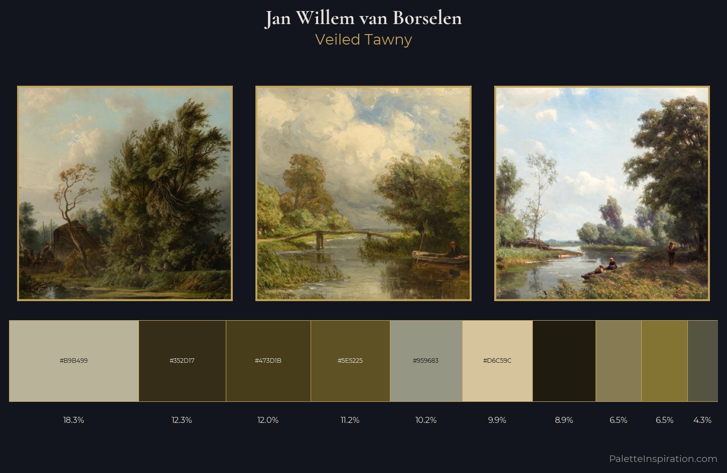 Jan Willem van Borselen Palette 4 — Veiled Tawny
