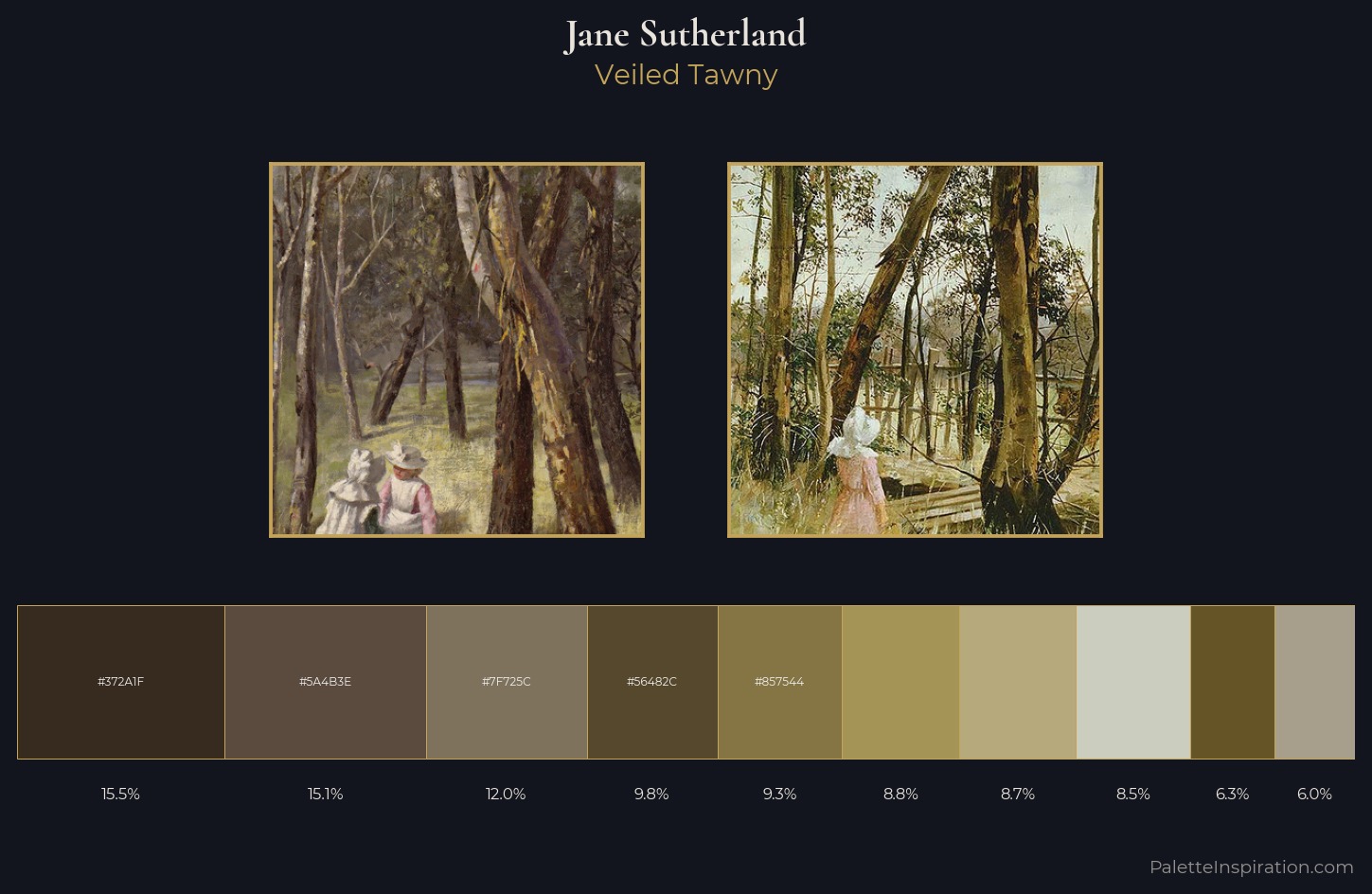 Jane Sutherland Palette 4 — Veiled Tawny
