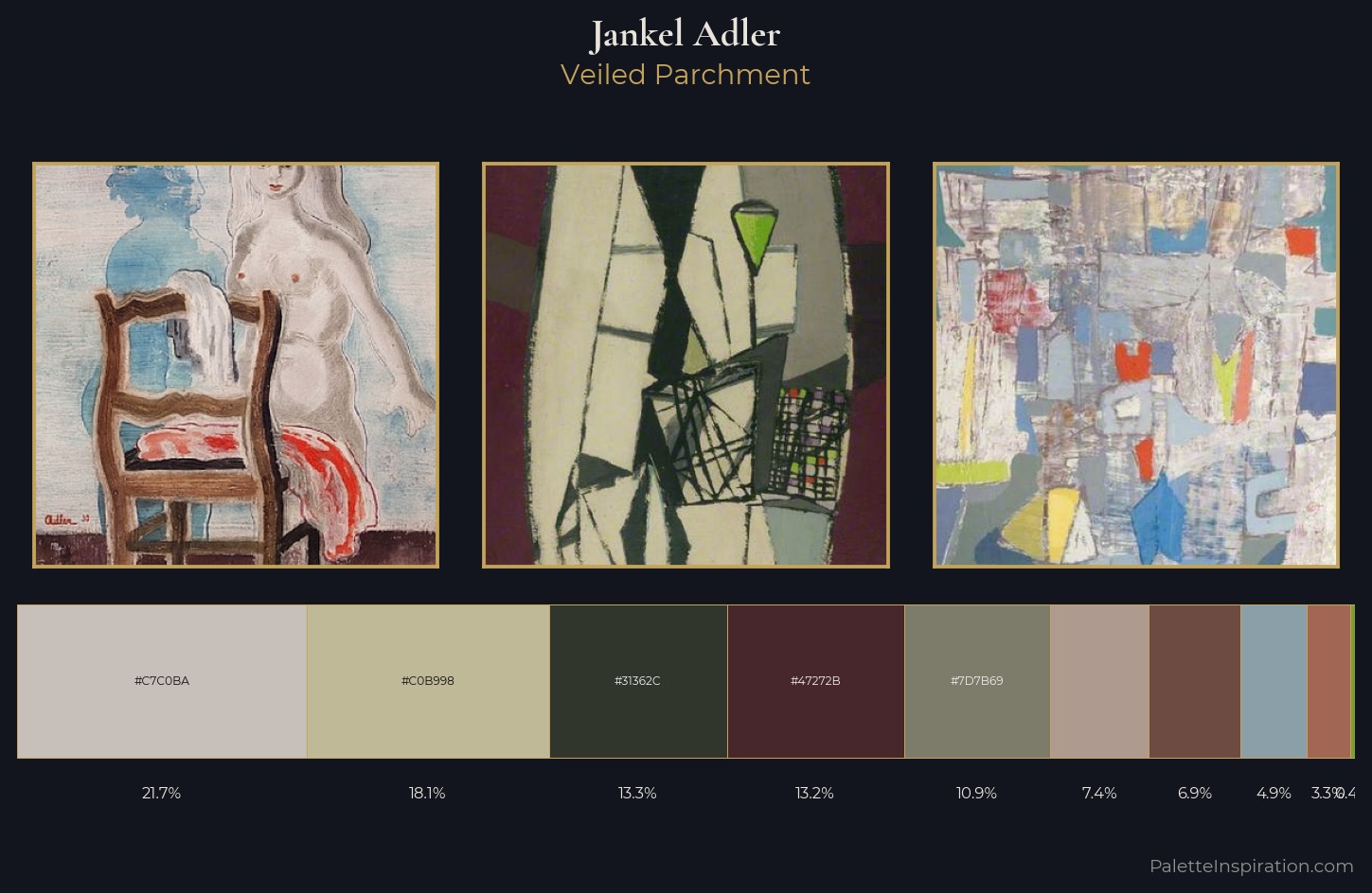 Jankel Adler Palette 1 — Veiled Parchment