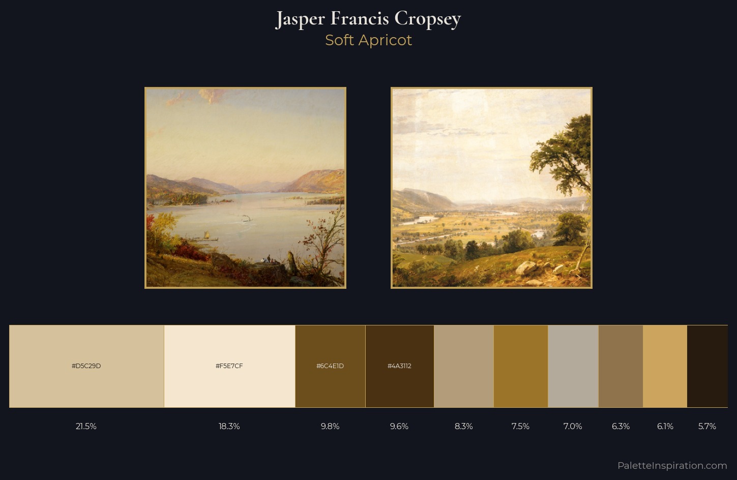 Jasper Francis Cropsey Palette 2 — Soft Apricot