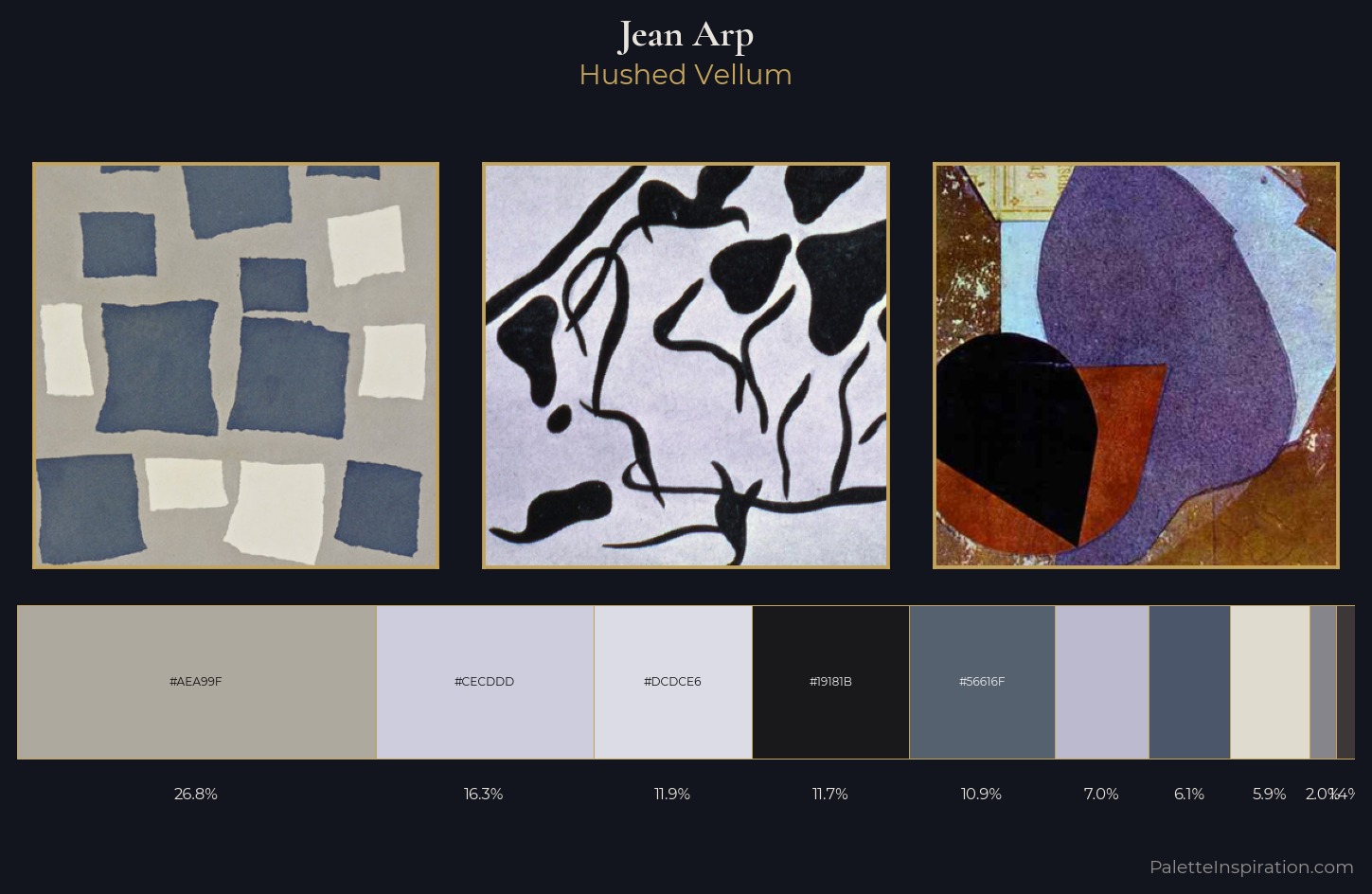 Jean Arp Palette 2 — Hushed Vellum