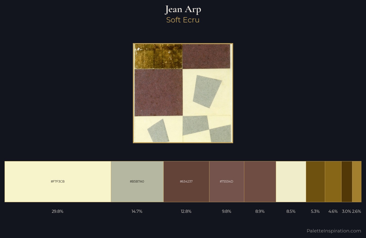 Jean Arp Palette 3 — Soft Ecru