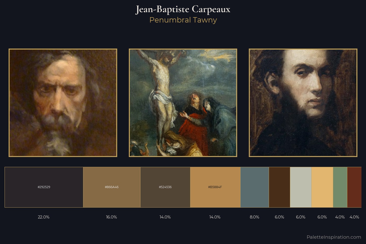 Jean-Baptiste Carpeaux Master Palette — Penumbral Tawny