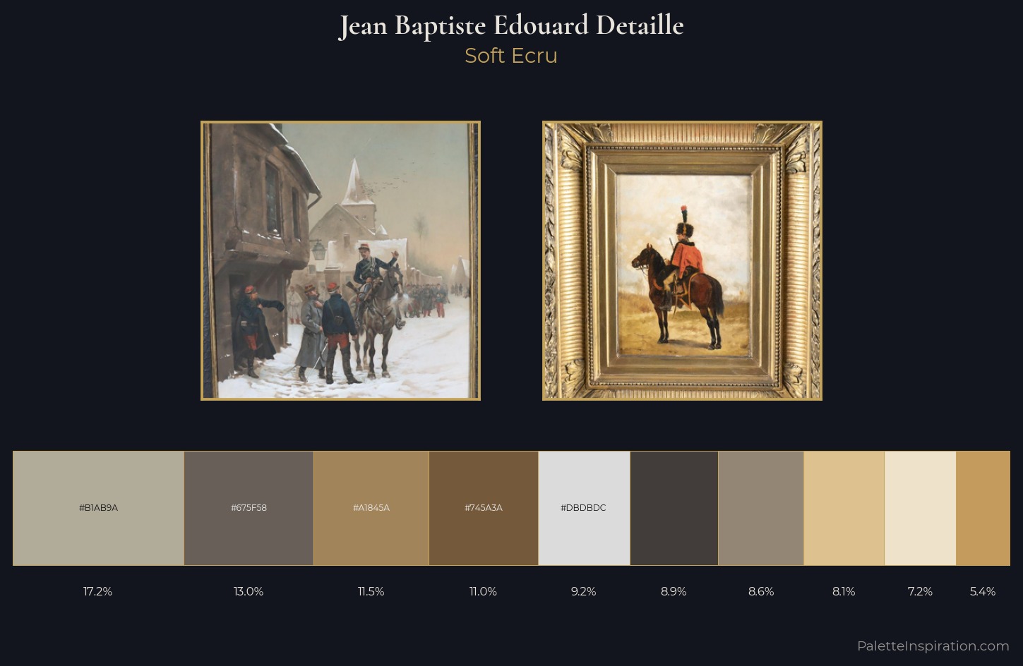 Jean Baptiste Edouard Detaille Palette 2 — Soft Ecru