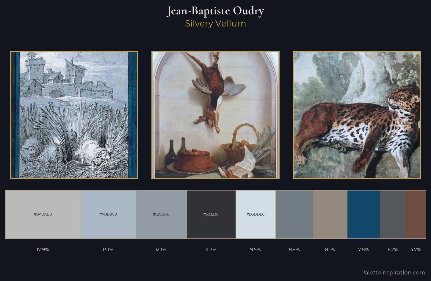 Jean-Baptiste Oudry Palette 2 — Silvery Vellum