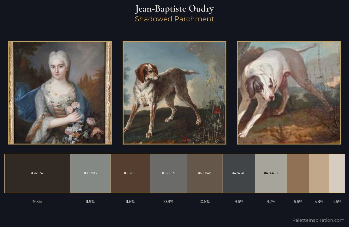 Jean-Baptiste Oudry Palette 4 — Shadowed Parchment